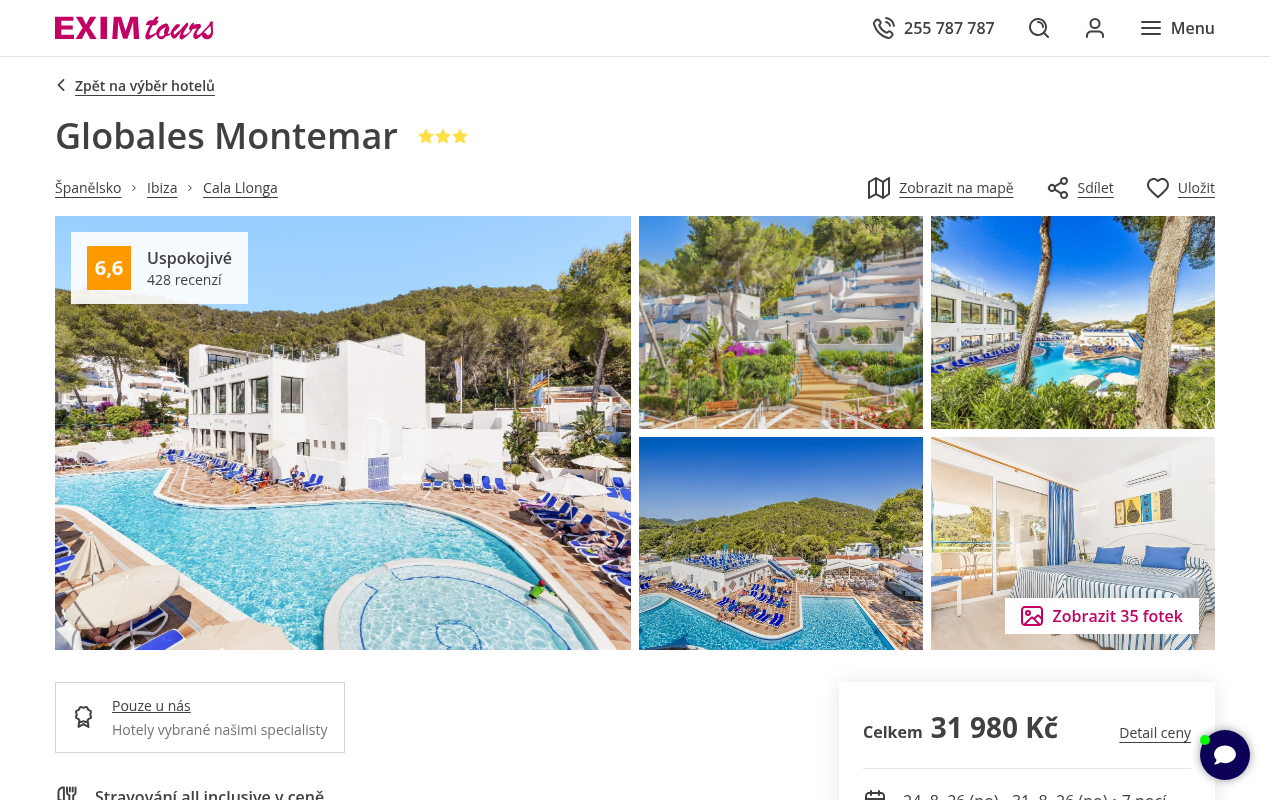 Nabídka EXIM tours – Globales Montemar