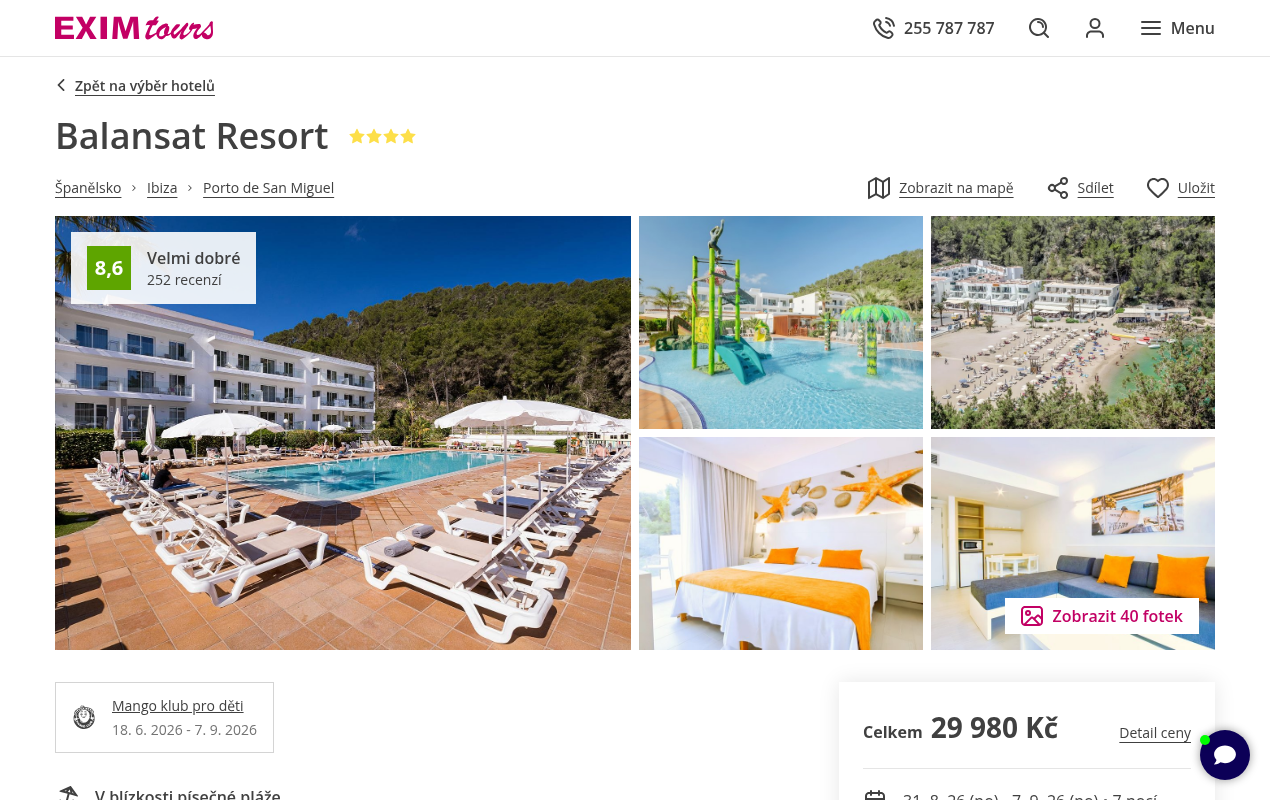 Nabídka EXIM tours – Balansat Resort Puerto De San Miguel Nabídka EXIM tours – Balansat Resort Puerto De San Miguel