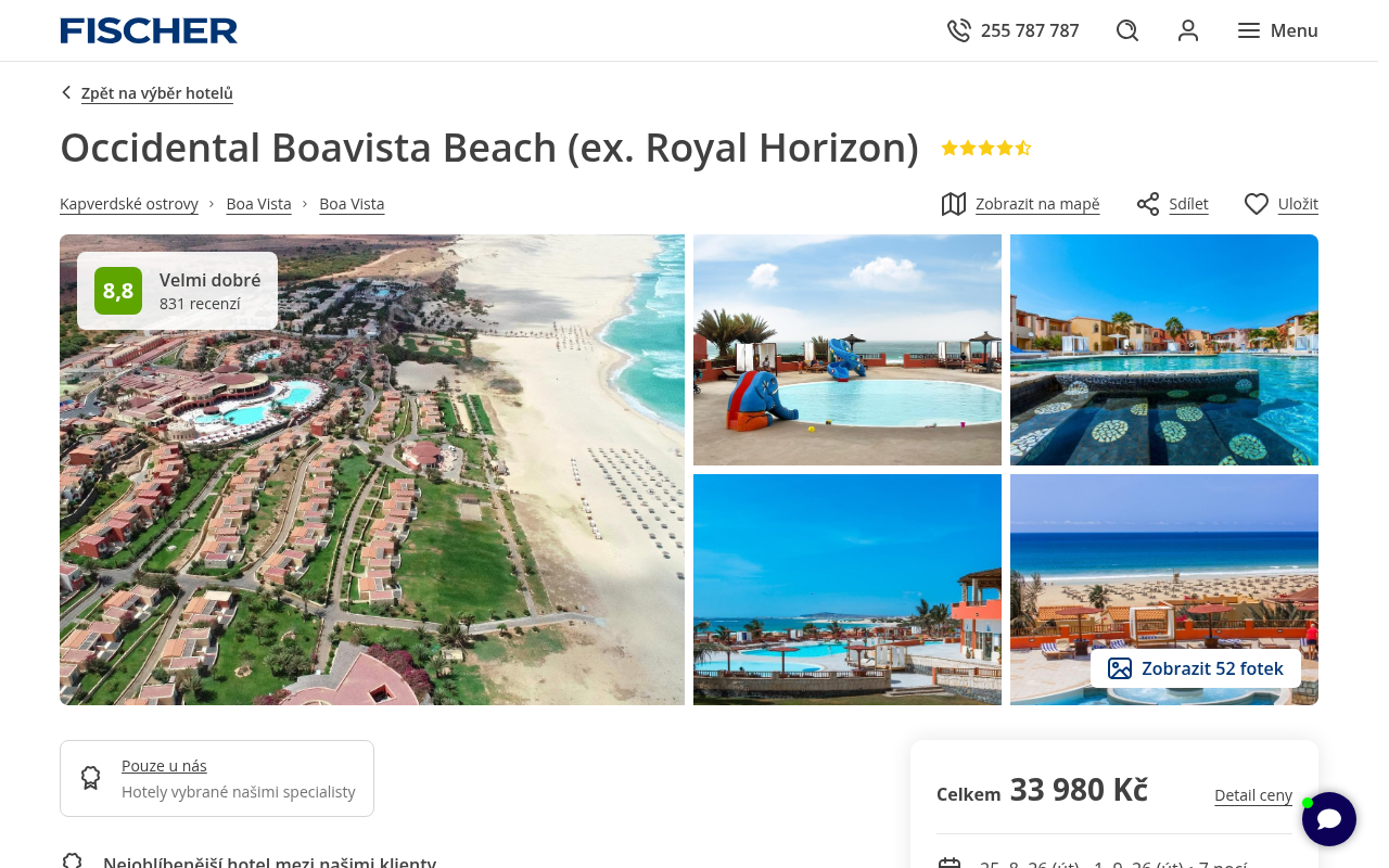 Nabídka Fischer – Royal Horizons Boa Vista Exroyal Decameron