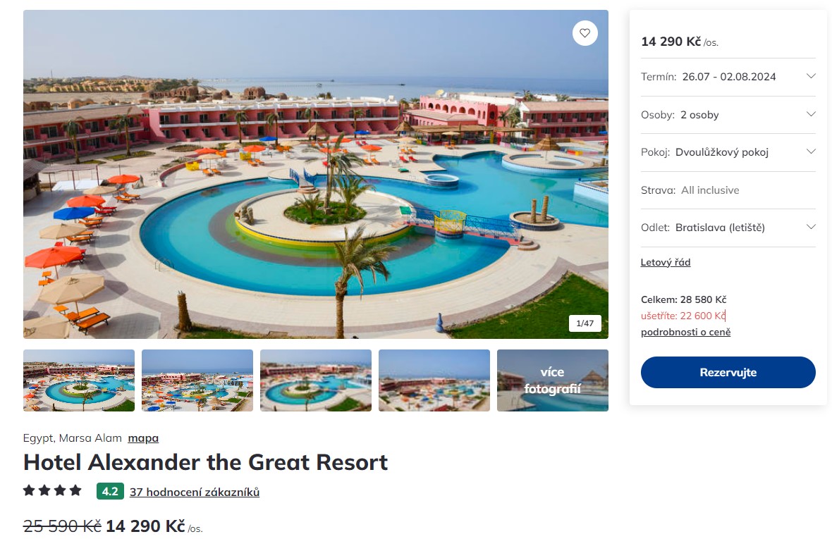 Zájazd do Egypta z Bratislavy na týždeň do 4* rezortu s ALL INCLUSIVE za 567 EUR!