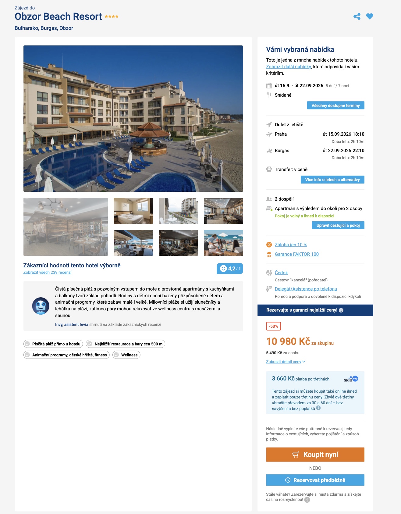 Nabídka Invia – Obzor Beach Resort Image 12.09.2026 at 16.43.jpeg
