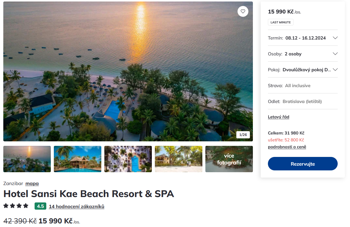 Zájazd na Zanzibar Zájazd na Zanzibar