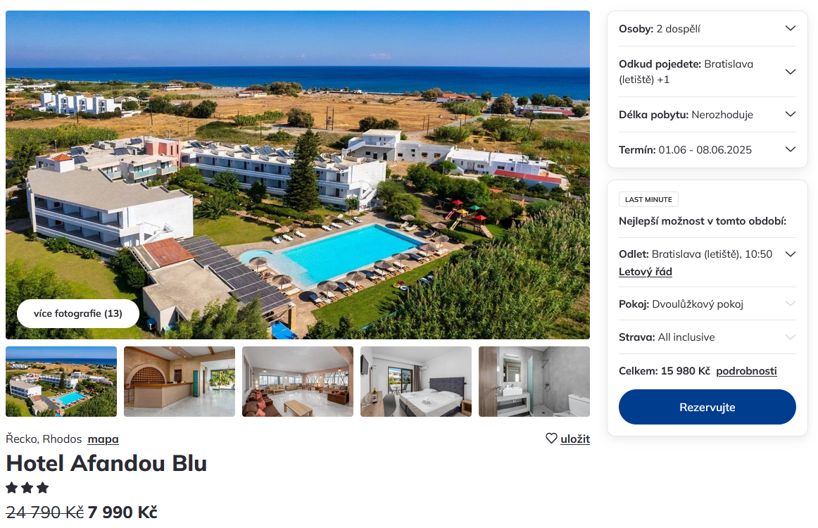 Zájazd na Rhodos