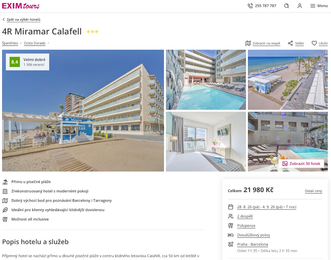 Zájezd Costa Dorada EXIMtours.png