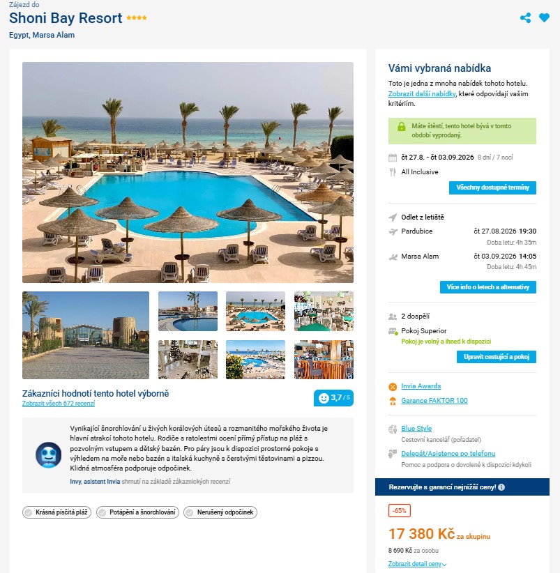 Nabídka Invia – Shoni Bay Resort zájezd do egypta.jpg