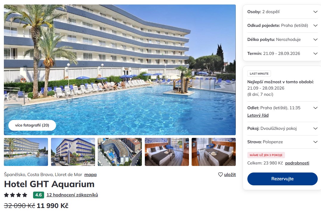 Nabídka Čedok – GHT Aquarium & Spa zájezd do španělska.jpg