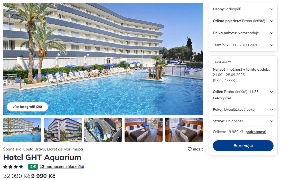 Nabídka Čedok – GHT Aquarium & Spa zájezd do španělska.jpg
