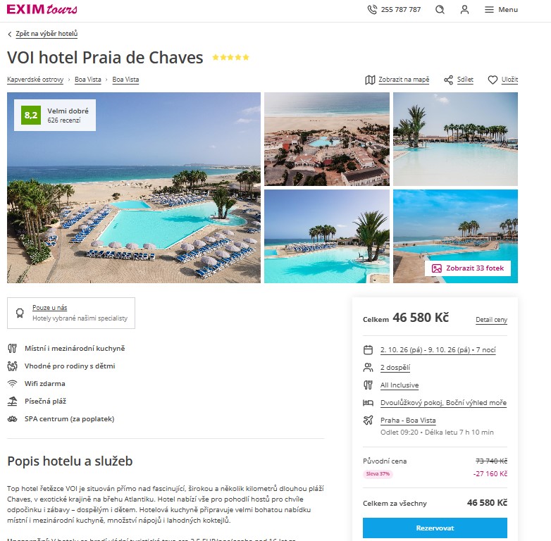 Nabídka EXIM tours – VOI Praia de Chaves Resort (ex. Iberostar Club Boa Vista) zájezd kapverdy.jpg