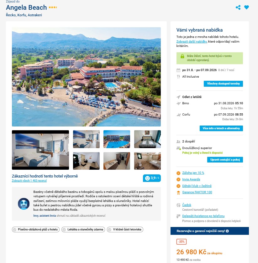 Nabídka Invia – Angela Beach zájezd korfu.jpg