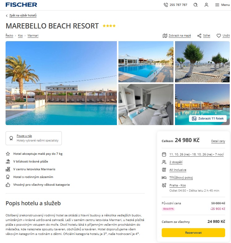 Nabídka Fischer – Marebello Beach Resort zájezd kos.jpg