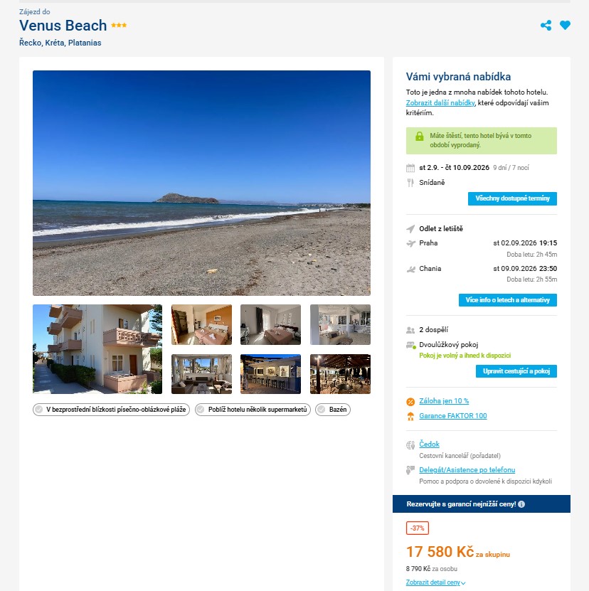 Nabídka Invia – Venus Beach zájezd kréta.jpg