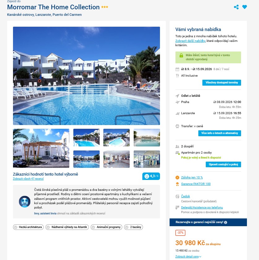 Nabídka Invia – Aparthotel The Morromar zájezd lanzarote.jpg