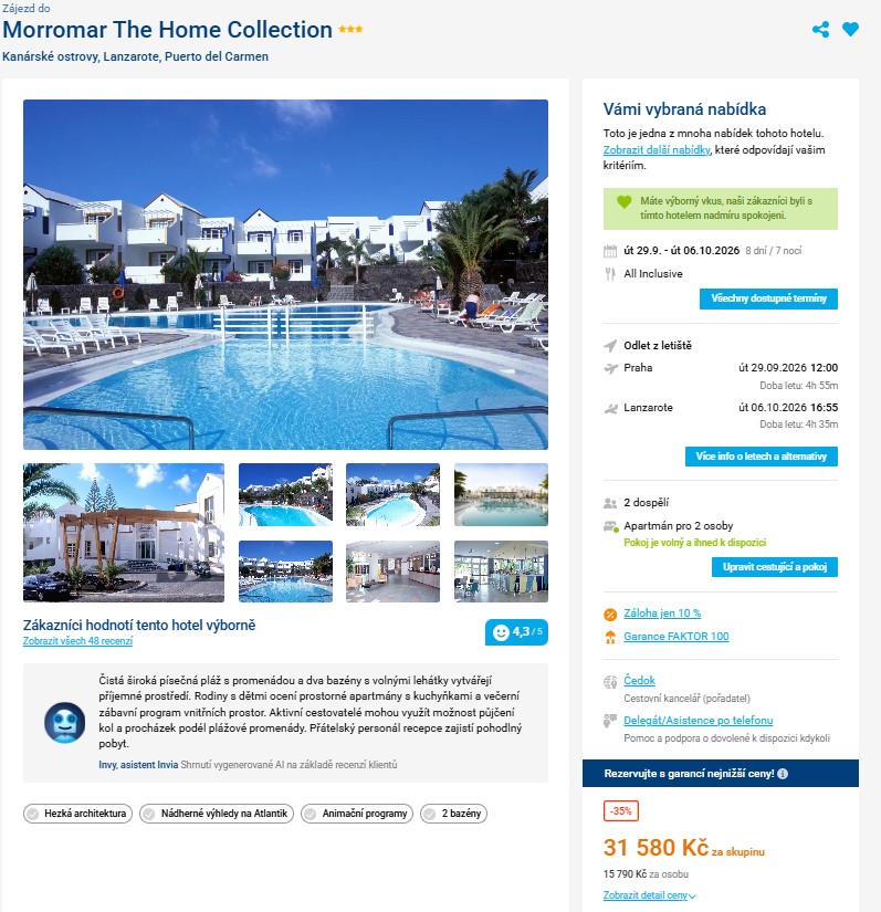 Nabídka Invia – Aparthotel The Morromar zájezd lanzarote.jpg