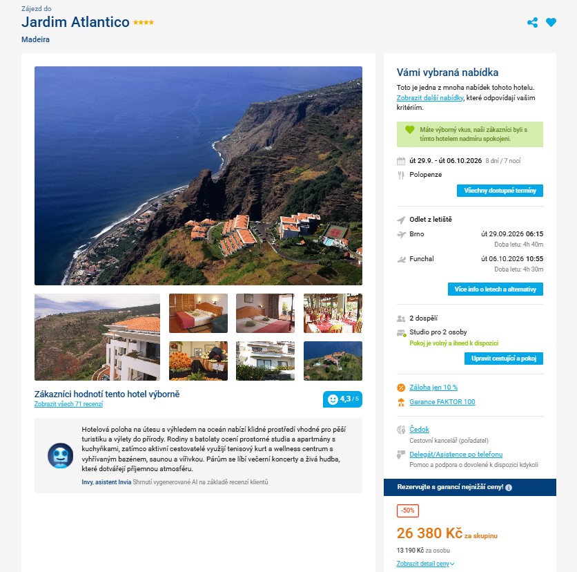 Nabídka Invia – Jardim Do Atlantico zájezd madeira.jpg