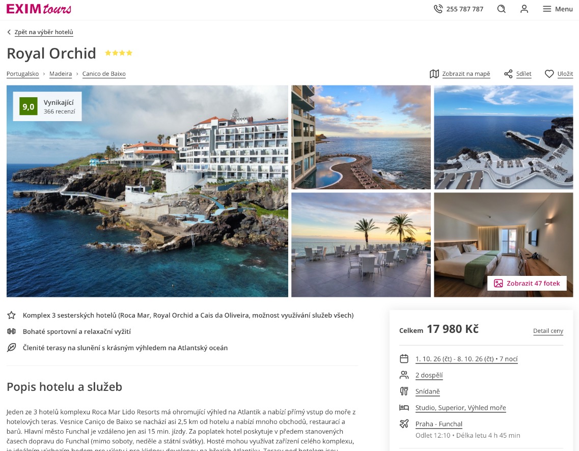Zájezd Madeira EXIMtours Zájezd Madeira EXIMtours.png