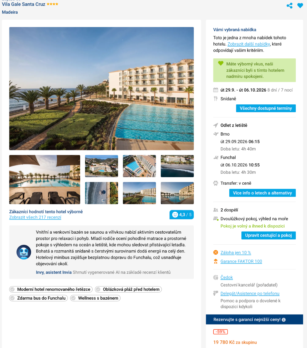 Zájezd Madeira Invia Zájezd Madeira Invia.png
