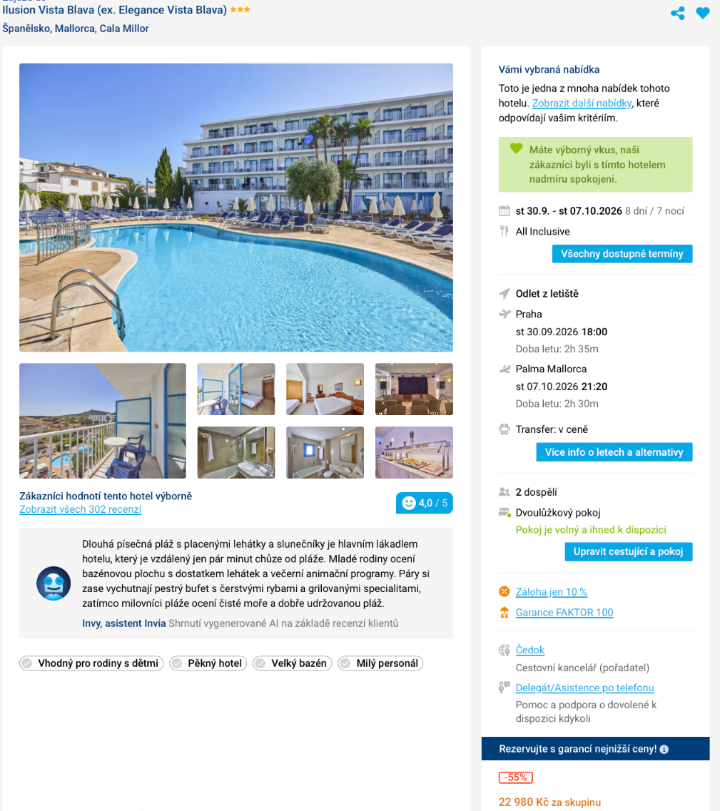 Zájezd Mallorca Invia Zájezd Mallorca Invia.png