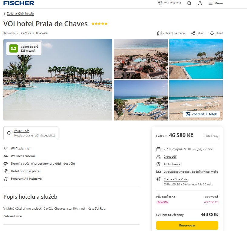 Nabídka Fischer – VOI Praia de Chaves Resort (ex. Iberostar Club Boa Vista) zájezd na kapverdy.jpg