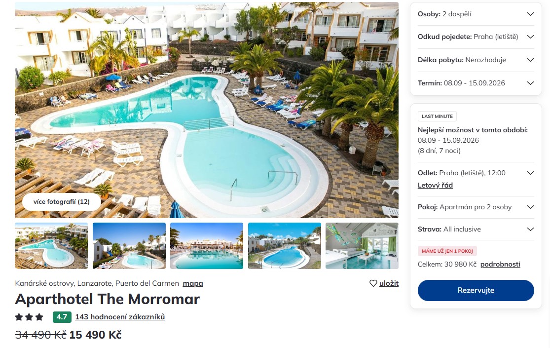 Nabídka Čedok – Aparthotel The Morromar zájezd na lanzarote.jpg