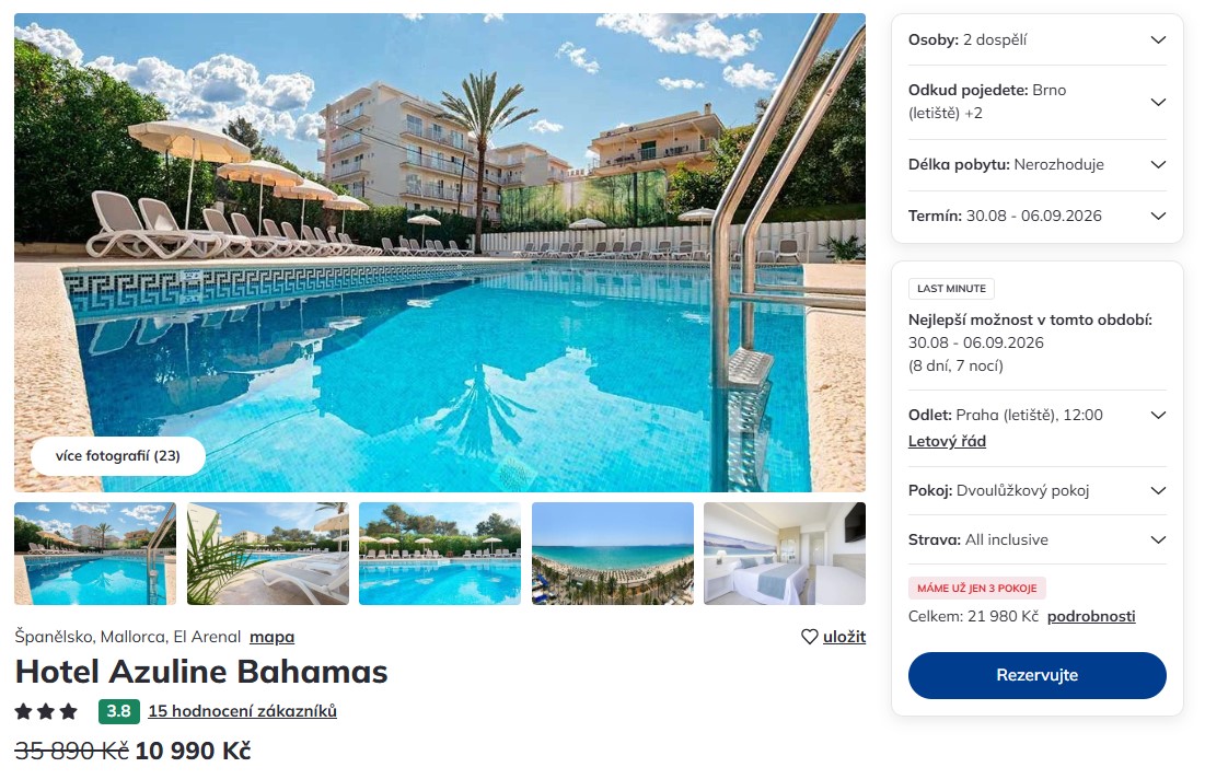 Nabídka Čedok – Azuline Bahamas & Bahamas II zájezd na mallorcu.jpg