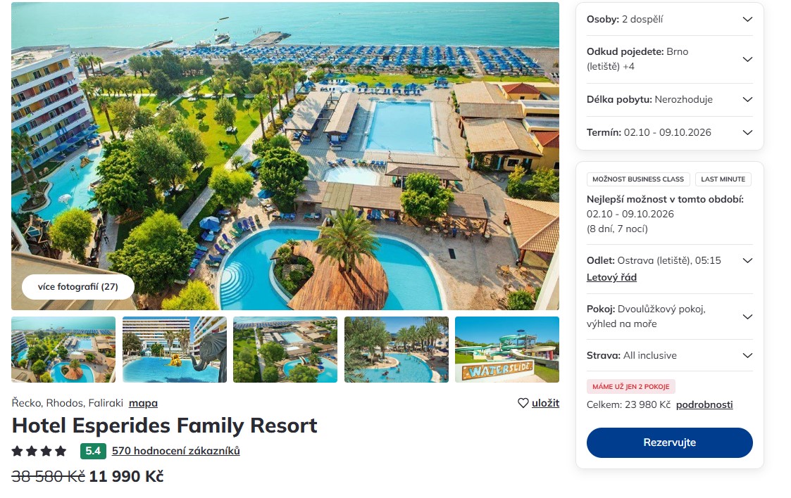 Nabídka Čedok – Esperides Beach.cs.html zájezd na rhodos.jpg