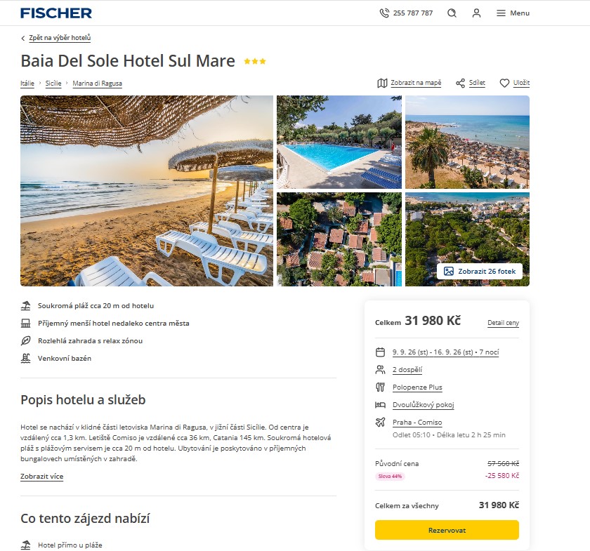 Nabídka Fischer – Baia del Sole zájezd na sicílii.jpg