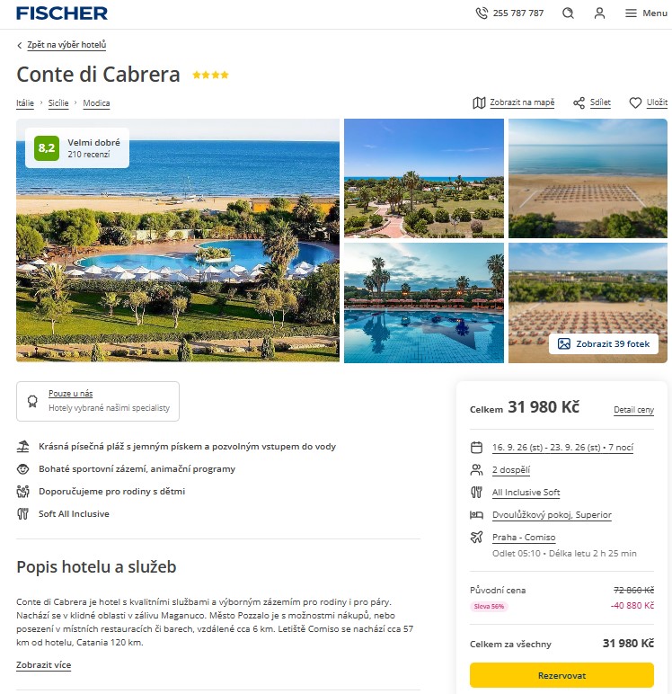 Nabídka Fischer – Funtazie Klub Conte Di Cabrera zájezd sicílie.jpg