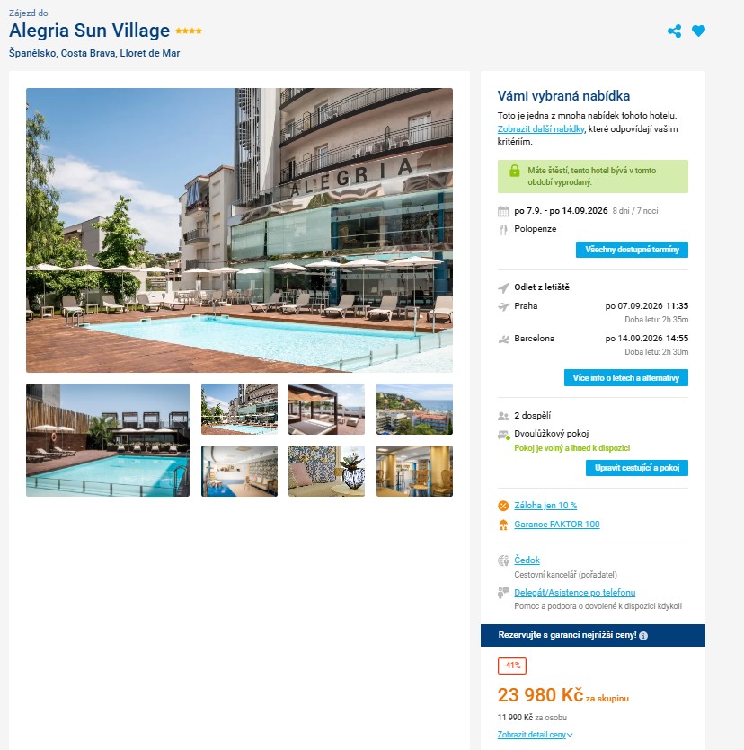 Nabídka Invia – Alegria Sun Village.cs.html zájezd španělsko.jpg