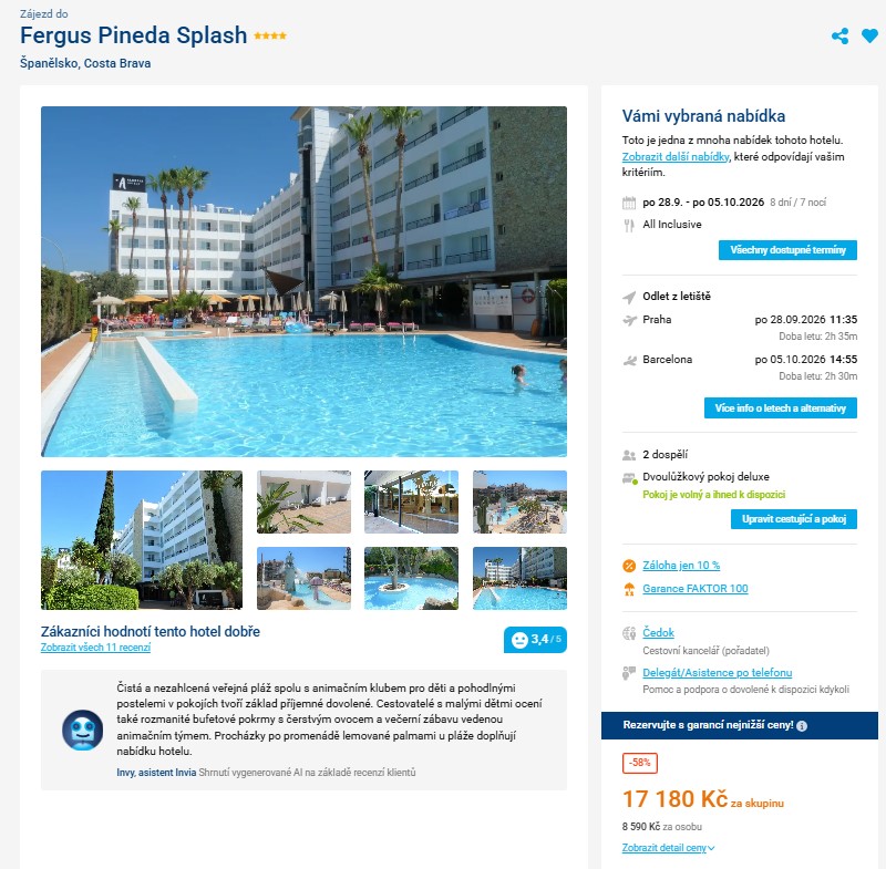 Nabídka Invia – Fergus Pineda Splash zájezd španělsko.jpg
