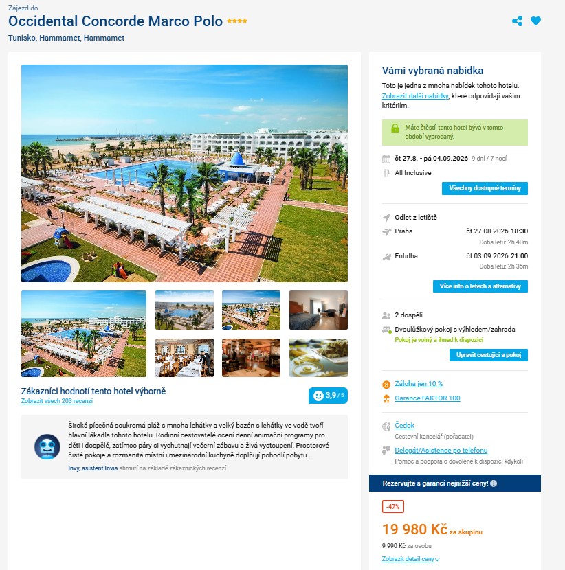 Nabídka Invia – Hotel Occidental Marco Polo zájezd tunisko.jpg