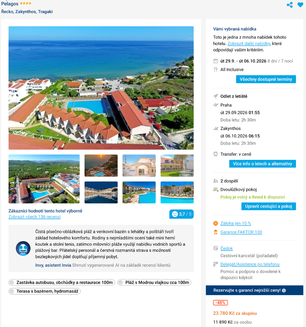 Zájezd Zakynthos Invia Zájezd Zakynthos Invia.png